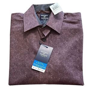 NEW Society of Threads Dark Purple Men's Shirt